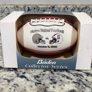 Baden Collectors Series Mini Football-Notre Dame vs Stanford 10/5/2002